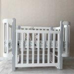 Pătuț bebe Maia gri, loc de dormit 120 × 60 cm, imaginea 3