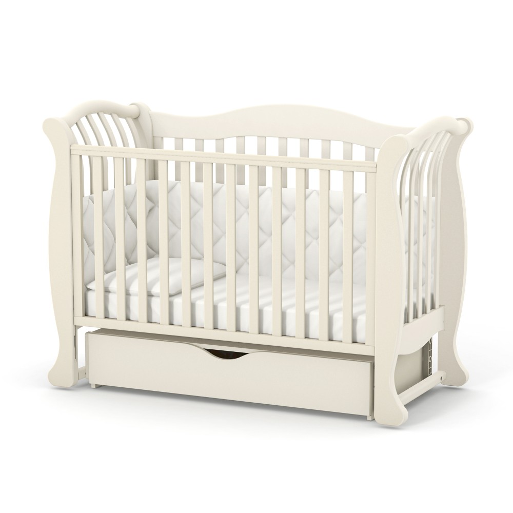 Pătuț bebe Cluj-Napoca fildeș 120 × 60 Pătuț bebe Cluj-Napoca fildeș din fag și arin, loc de dormit 120 × 60 cm