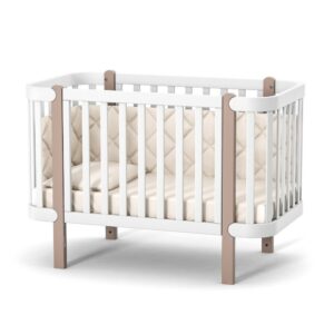 Pătuț bebe Maia cappuccino, loc de dormit 120 × 60 cm