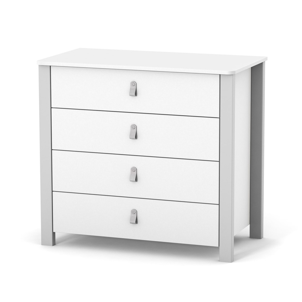Comodă camera copii Maia alb gri deschis 900 Comodă Maia 900 alb gri deschis cu patru sertare, 90 × 50 × 85,6 cm, pentru camera copilului