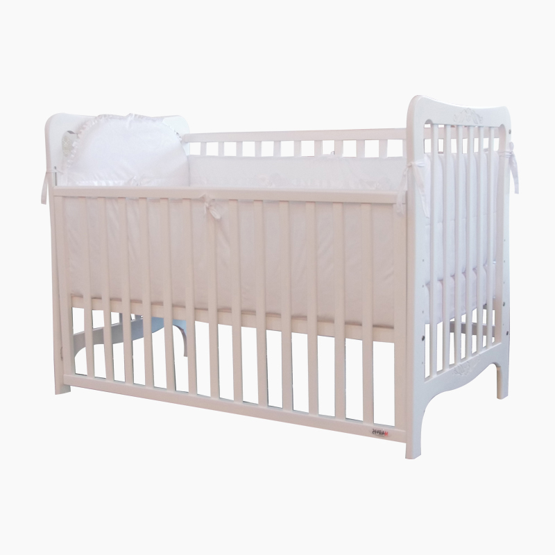 Pătuț bebe Ema alb Pătuț bebe Ema alb, loc de dormit 120 × 60 cm