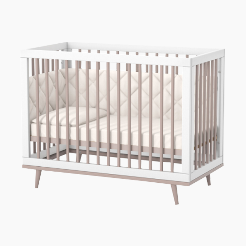 Pătuț bebe Luca alb-capucino Pătuț bebe Luca alb-capucino, loc de dormit 120 × 60 cm