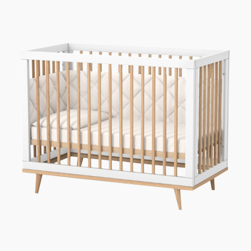 Pătuț bebe Luca alb-natur Pătuț bebe Luca alb-natur, loc de dormit 120 × 60 cm