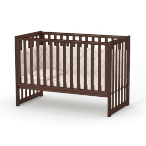 Pătuț bebe Oradea maro din lemn de arin, loc de dormit 120 × 60 cm, imaginea 2