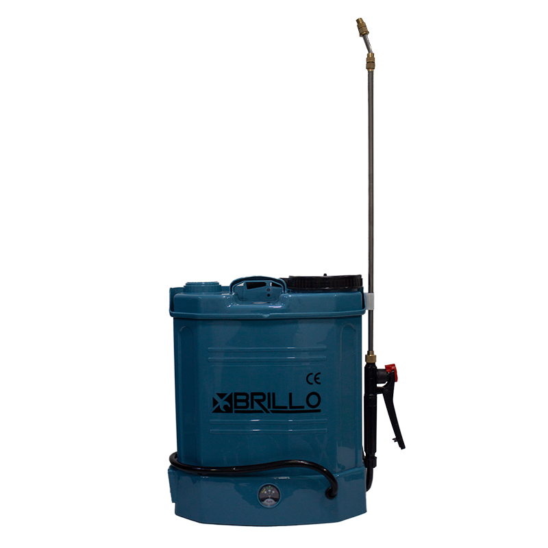 Pompă de stropit electrică Brillo, 12 litri Pompă de stropit electrică Brillo de 12 litri, albastru-petrol, cu lance din inox și mâner cu trăgaci