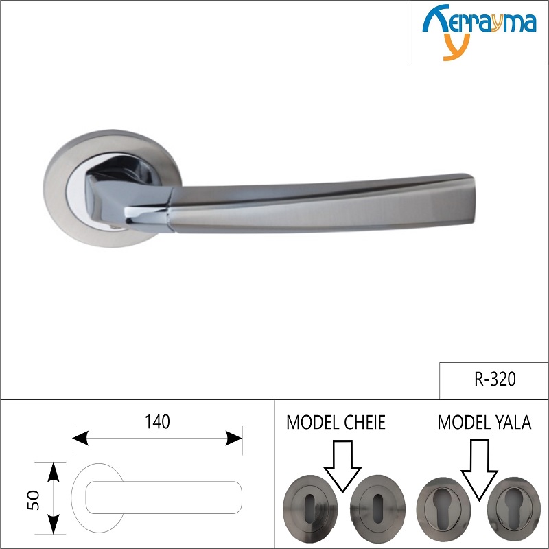 SET MÂNERE ROZETĂ ROTUNDĂ R-320 NICHELAT LUCIOS SET MÂNERE ROZETĂ ROTUNDĂ R-320 NICHELAT LUCIOS
