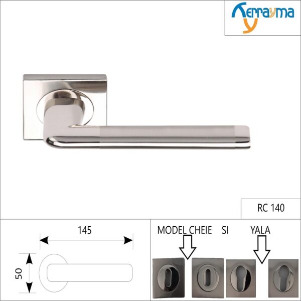 SET MÂNERE ROZETĂ PĂTRATĂ RC 140
