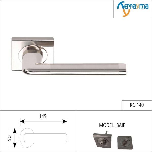 SET MÂNERE ROZETĂ PĂTRATĂ BAIE RC-140 WC