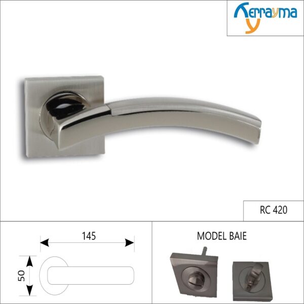 SET MÂNERE ROZETĂ PĂTRATĂ BAIE RC-420