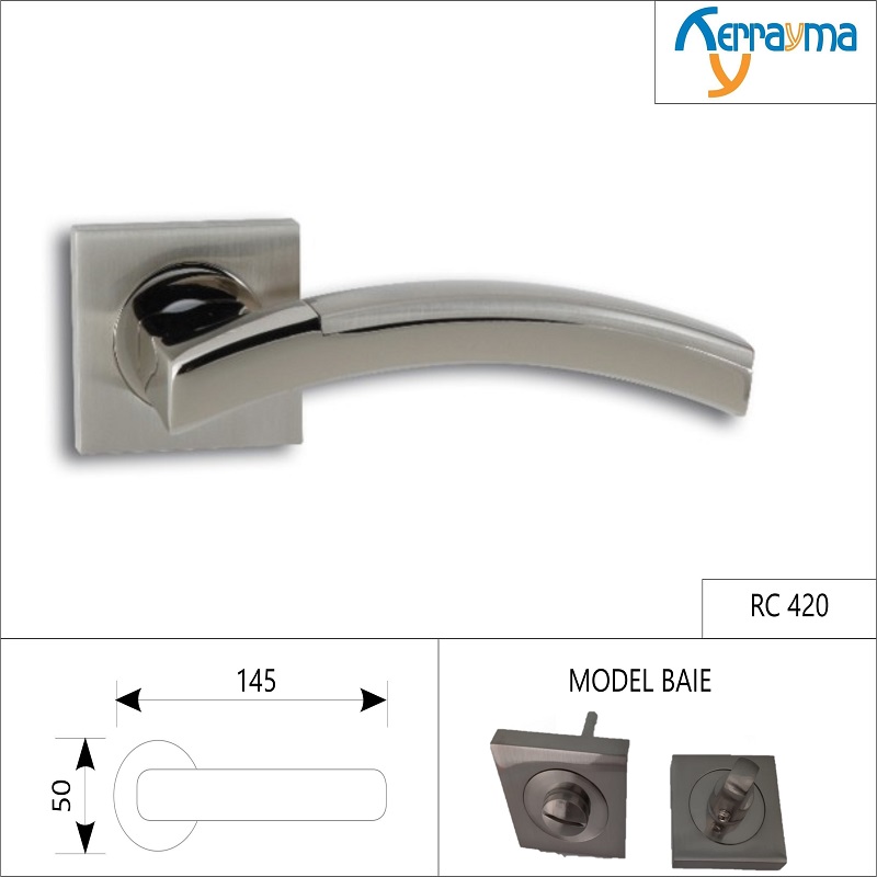 SET MÂNERE ROZETĂ PĂTRATĂ BAIE RC-420 SET MÂNERE ROZETĂ PĂTRATĂ BAIE RC-420