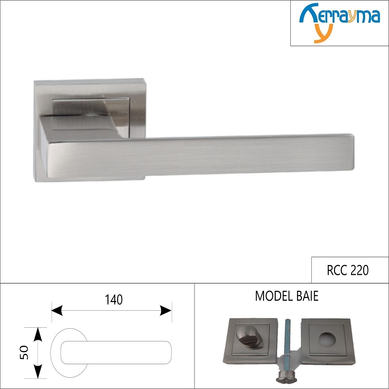 SET MÂNERE ROZETĂ PĂTRATĂ PENTRU BAIE RCC-220 NICHELAT SATINAT SET MÂNERE ROZETĂ PĂTRATĂ PENTRU BAIE RCC-220 NICHELAT SATINAT