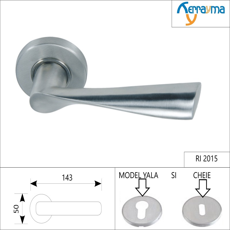 SET MÂNERE ROZETĂ INOX RI-2015 SET MÂNERE ROZETĂ INOX RI-2015