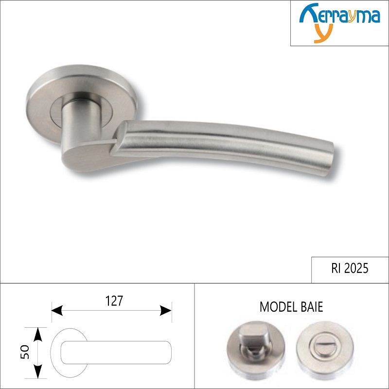 SET MÂNERE ROZETĂ INOX PENTRU BAIE RI-2025 WC SET MÂNERE ROZETĂ INOX PENTRU BAIE RI-2025 WC