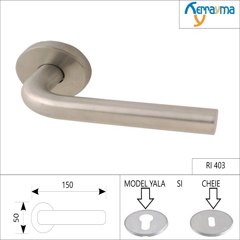 SET MÂNERE ROZETĂ INOX RI-403 SET MÂNERE ROZETĂ INOX RI-403