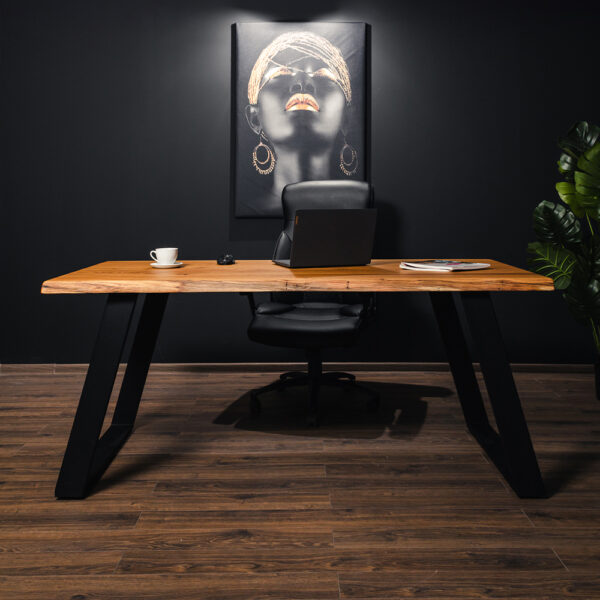 Birou lemn masiv stejar Bruce, 1600x800mm — imaginea 2