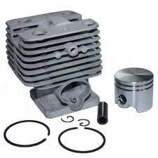 Kit cilindru motocoasă Stihl FS200 Kit cilindru de motocoasă cu cilindru argintiu cu aripioare, piston, bolț, doi segmenți și două siguranțe
