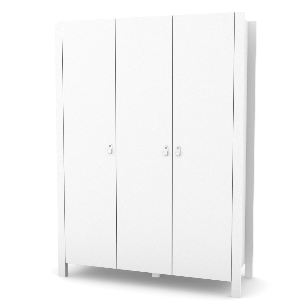 Dulap cameră copii Maia 1310 alb Dulap cu trei uși Maia 1310 alb, 131 × 47 × 179,5 cm, pentru camera copilului