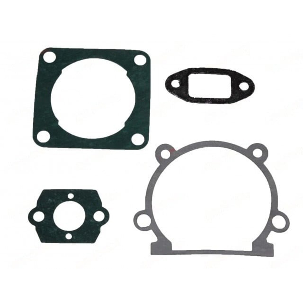 Garnituri motocoasă compatibile Stihl FS120, FS200, FS250 Set de patru garnituri compatibil Stihl FS120, FS200 și FS250: una pătrată, două mici cu găuri de prindere și una mare, gri