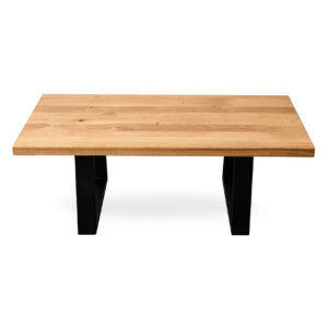 Măsuță cafea lemn masiv stejar Haga, 1200x600mm — imaginea 2