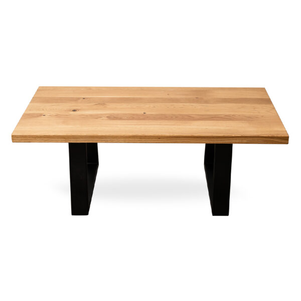 Măsuță cafea lemn masiv stejar Haga, 1200x600mm — imaginea 2