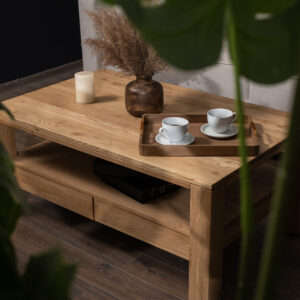 Măsuță cafea lemn masiv Jazz, 1100x700x450mm — imaginea 2