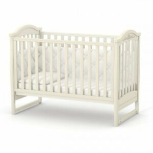 Pătuț bebe Timișoara fildeș din fag și arin, loc de dormit 120 × 60 cm, imaginea 2