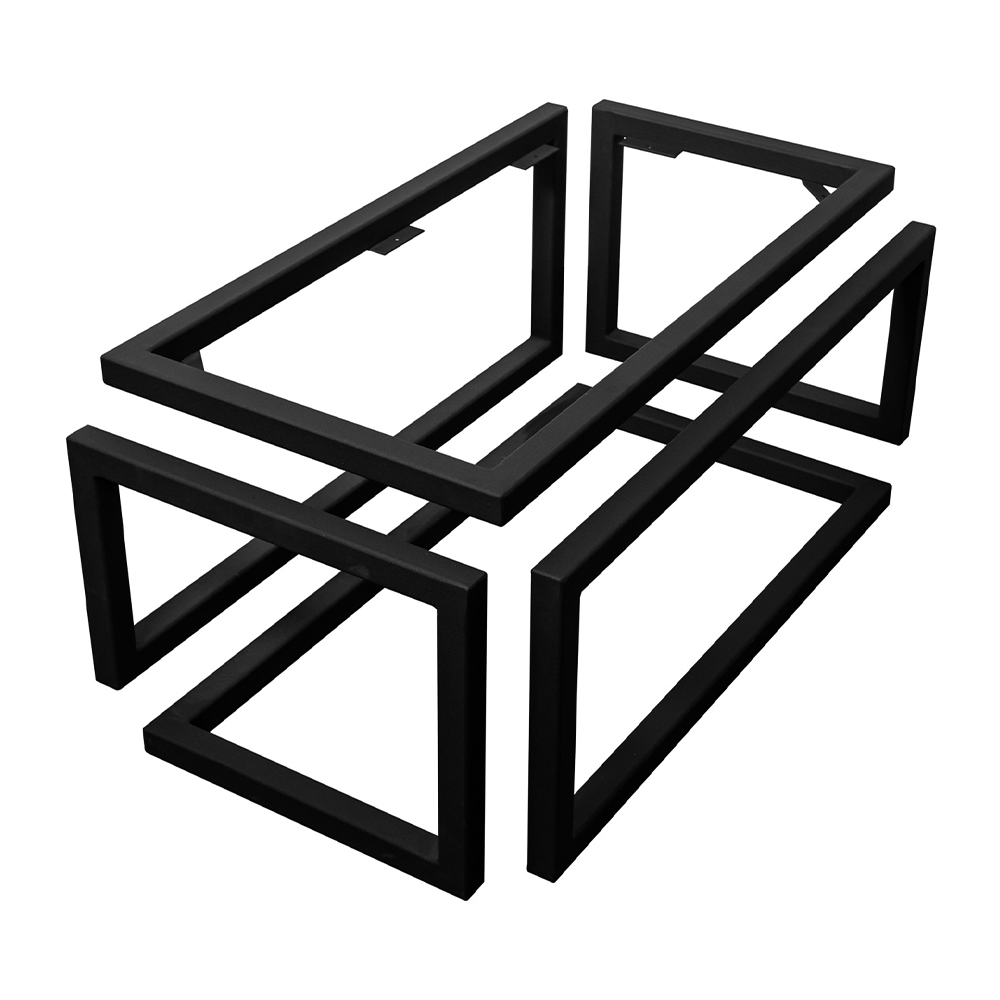 Picior metalic Cub Infinit, Negru, 1120x620x450mm Picior metalic Cub Infinit, Negru, 1120x620x450mm