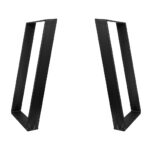 Picior metalic Oblio, Negru, 720mm