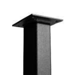 Picior metalic măsuță cafea Pătrat, Negru, 400mm — imaginea 4