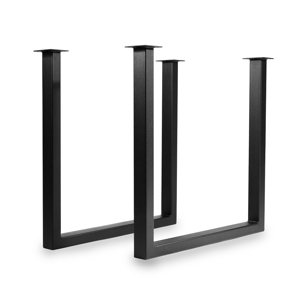 Picior metalic Pătrat, Negru, 800mm Picior metalic Pătrat, Negru, 800mm