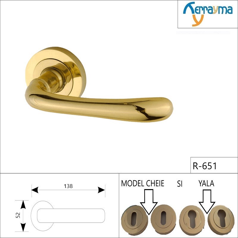 SET MÂNERE ROZETĂ FILETATA R-651 SET MÂNERE ROZETĂ FILETATA R-651