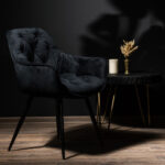 Scaun Oslo Negru — imaginea 3