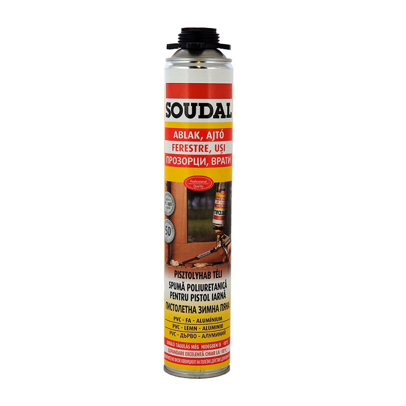 SPUMĂ PISTOL YELLOW 750ML SOUDAL SPUMĂ PISTOL YELLOW 750ML SOUDAL