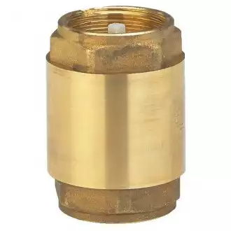 Supapă de sens din bronz 1″ Supapă de sens din bronz de 1 țol, cu corp cilindric și filet interior la capătul de sus