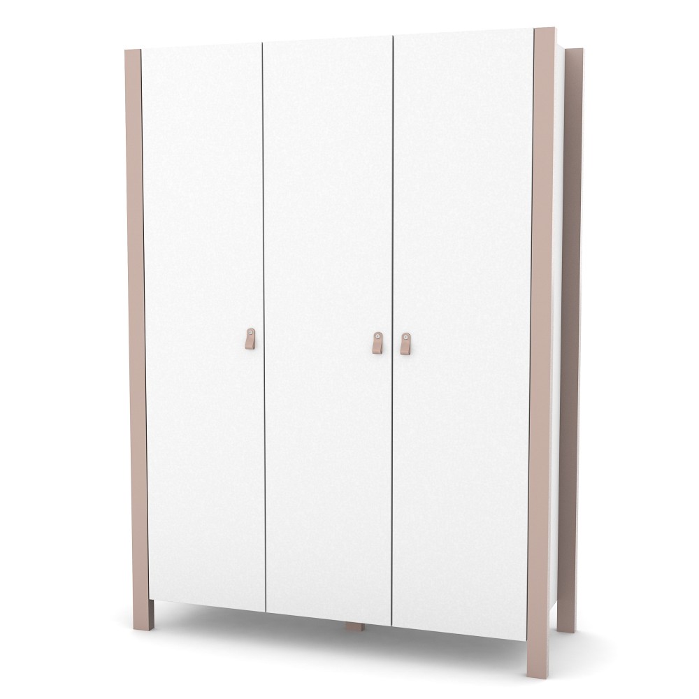 Dulap cameră copii Maia 1310 alb cappuccino Dulap cu trei uși Maia 1310 alb cappuccino, 131 × 47 × 179,5 cm, pentru camera copilului