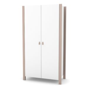 Dulap Maia 960 alb cappuccino pentru camera copiilor, 96 × 47,2 × 179,5 cm