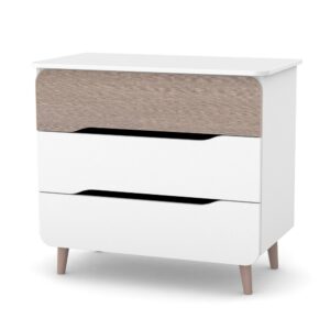 Comodă Ianis 900 cu trei sertare, 89 × 49,2 × 79,7 cm, pentru camera copilului