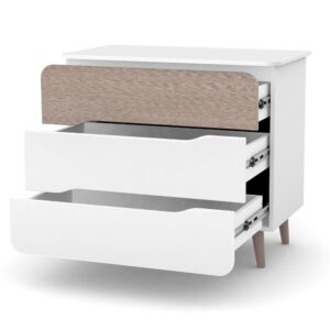 Comodă Ianis 900 cu trei sertare, 89 × 49,2 × 79,7 cm, pentru camera copilului, imaginea 2