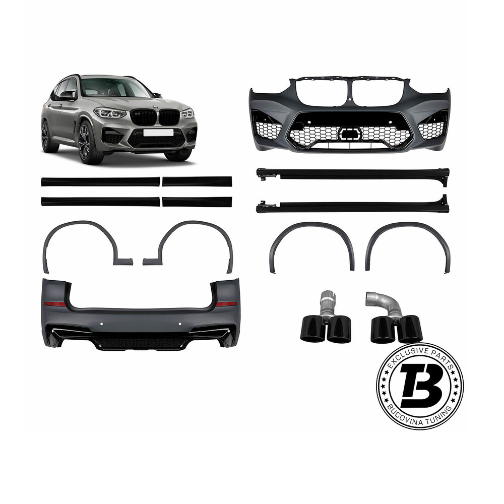 Pachet Exterior compatibil cu BMW X3 G01 X3M Design Pachet Exterior compatibil cu BMW X3 G01 X3M Design