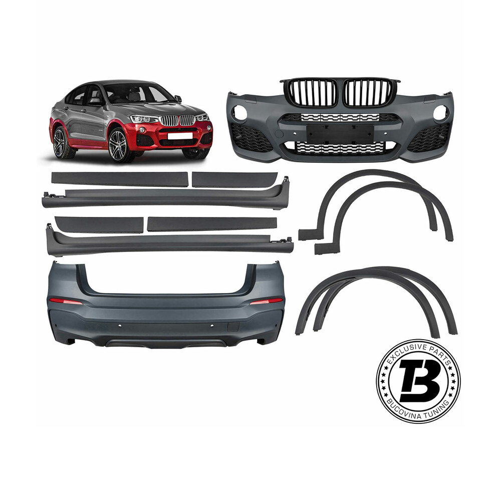 Pachet Exterior compatibil cu BMW X4 F26 X4M Design Pachet Exterior compatibil cu BMW X4 F26 X4M Design