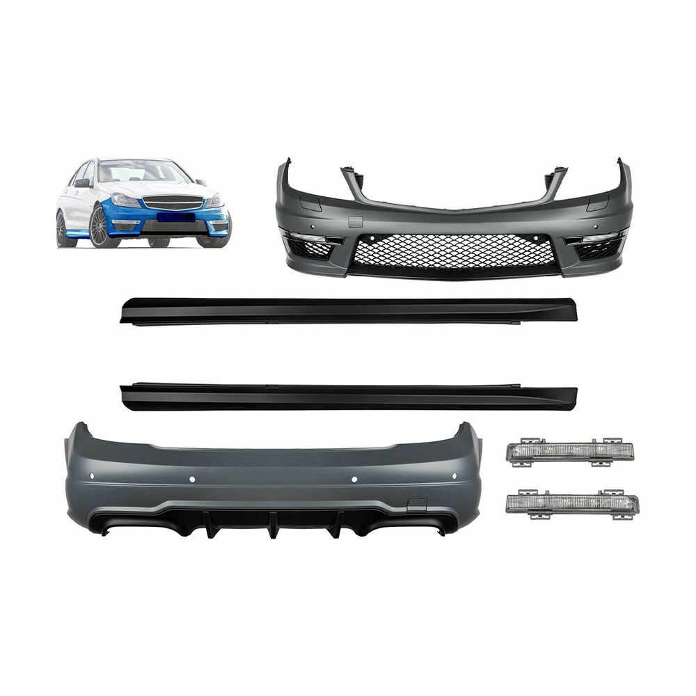 Pachet Exterior compatibil cu Mercedes C Class W204 C63 Design Pachet Exterior compatibil cu Mercedes C Class W204 C63 Design