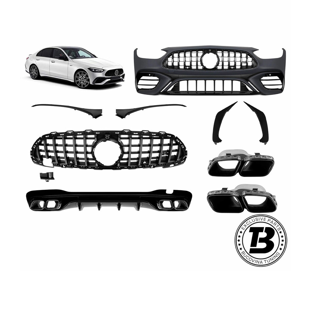 Pachet Exterior compatibil cu Mercedes C Class W206 AMG 63 Design Pachet Exterior compatibil cu Mercedes C Class W206 AMG 63 Design