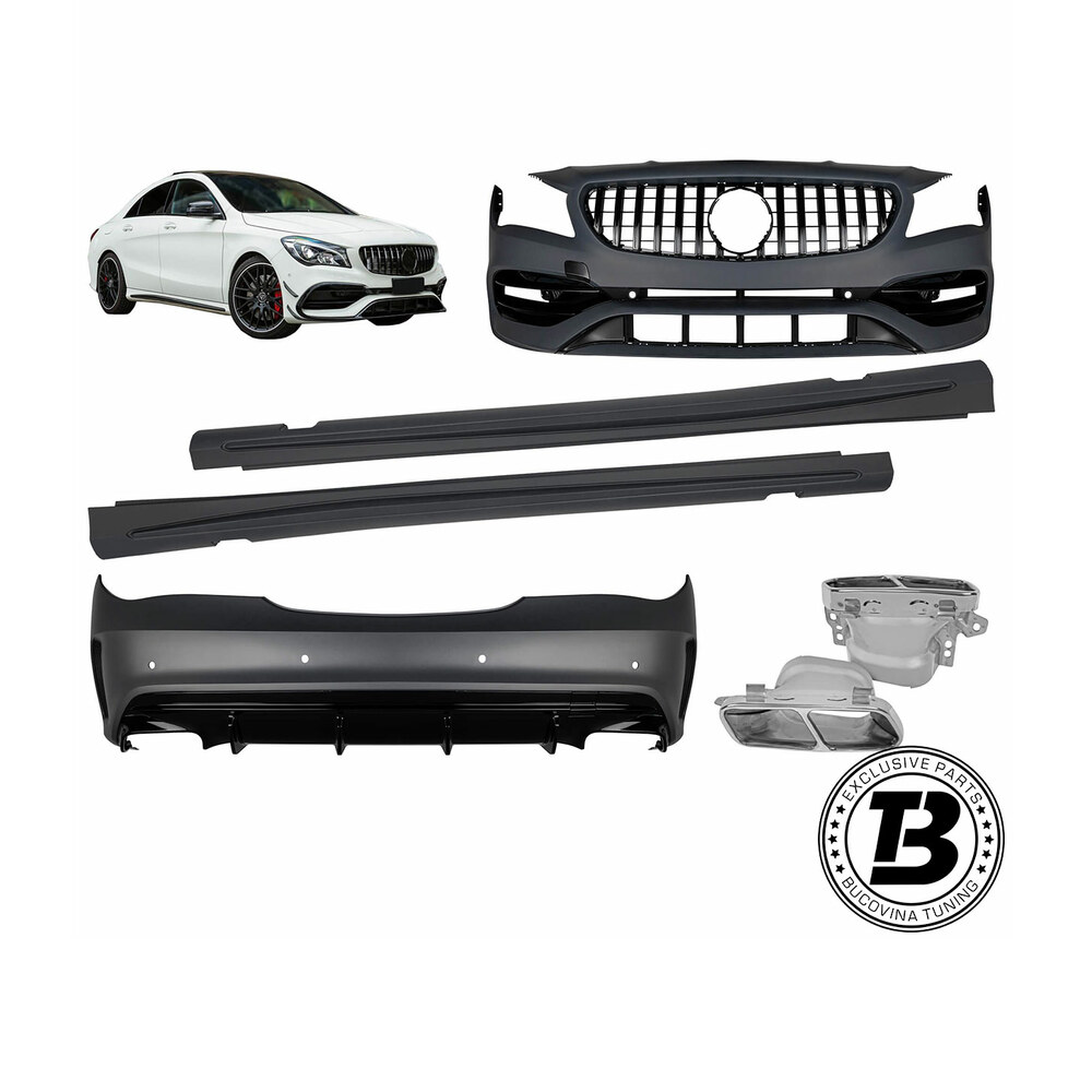 Pachet Exterior compatibil cu Mercedes CLA W117 CLA45 Design Pachet Exterior compatibil cu Mercedes CLA W117 CLA45 Design