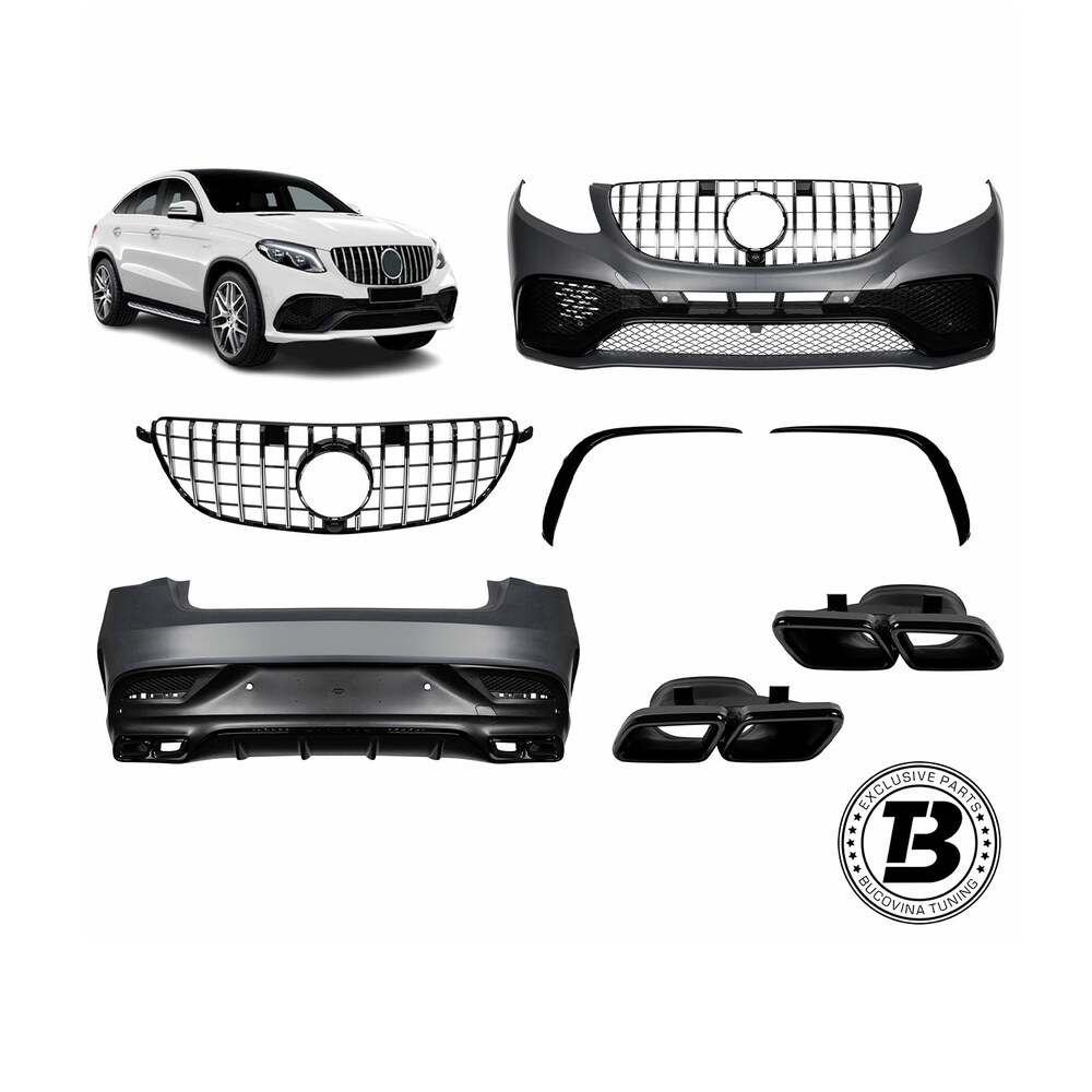 Pachet Exterior compatibil cu Mercedes GLE Coupe C292 GLE63 AMG Design Pachet Exterior compatibil cu Mercedes GLE Coupe C292 GLE63 AMG Design