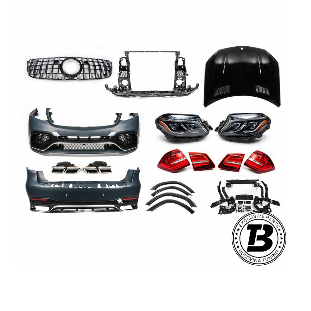 Pachet Exterior compatibil cu Mercedes GL X166 GLS63 Design Pachet Exterior compatibil cu Mercedes GL X166 GLS63 Design