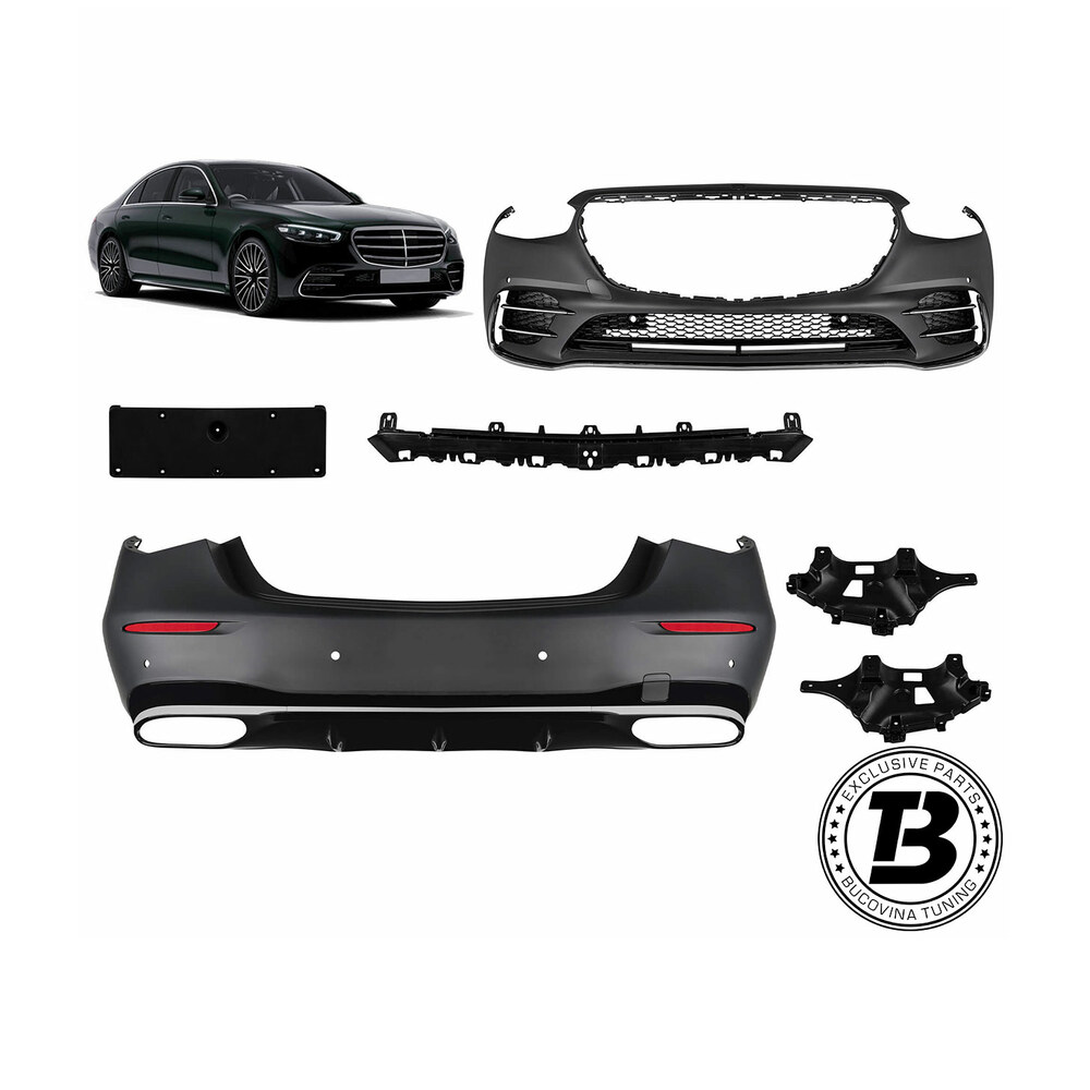 Pachet Exterior compatibil cu Mercedes S Class W223 S450 Design Pachet Exterior compatibil cu Mercedes S Class W223 S450 Design