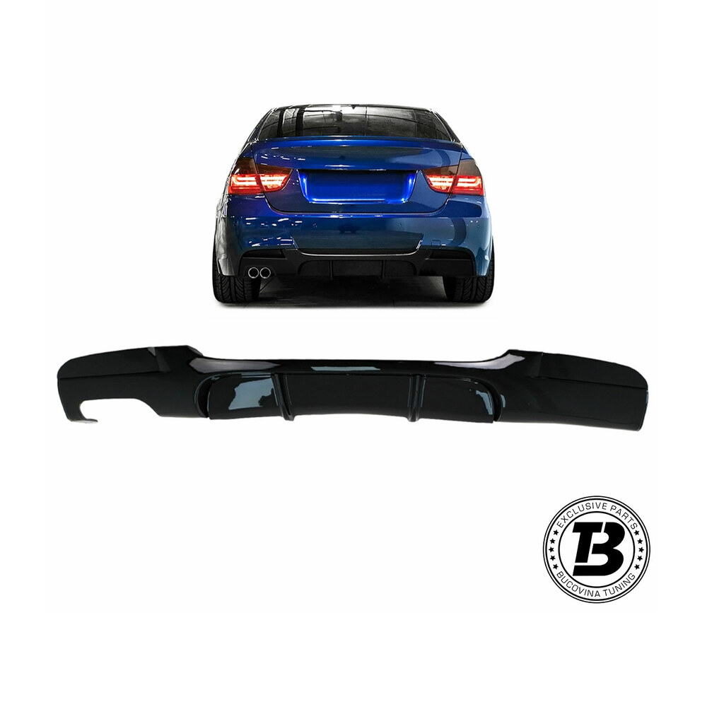 Difuzor Bară Spate compatibil cu BMW Seria 3 E90 E91 M3 Design Difuzor Bară Spate compatibil cu BMW Seria 3 E90 E91 M3 Design