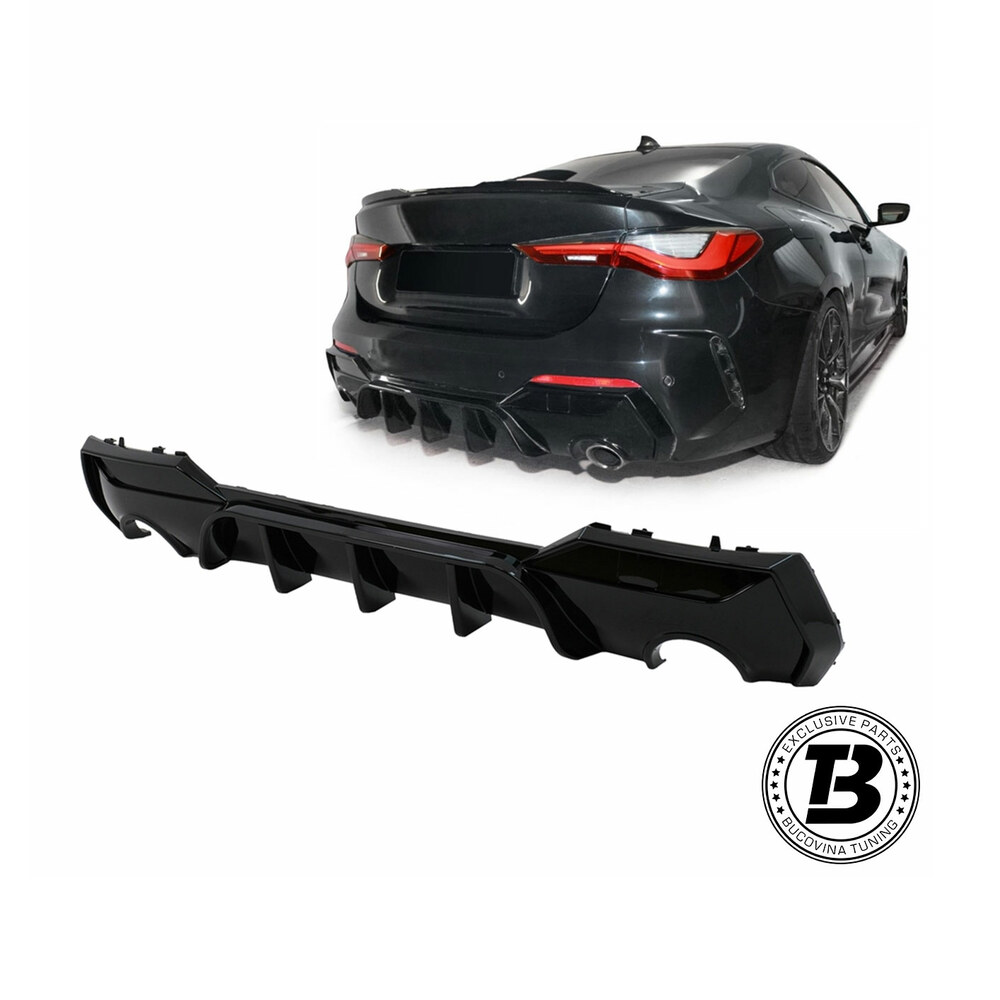 Difuzor Bară Spate compatibil cu BMW Seria 4 G22 M4 Design Difuzor Bară Spate compatibil cu BMW Seria 4 G22 M4 Design