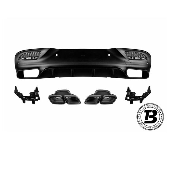Difuzor Bară Spate cu Ornamente compatibil cu Mercedes GLE Coupe C292 AMG — imaginea 2