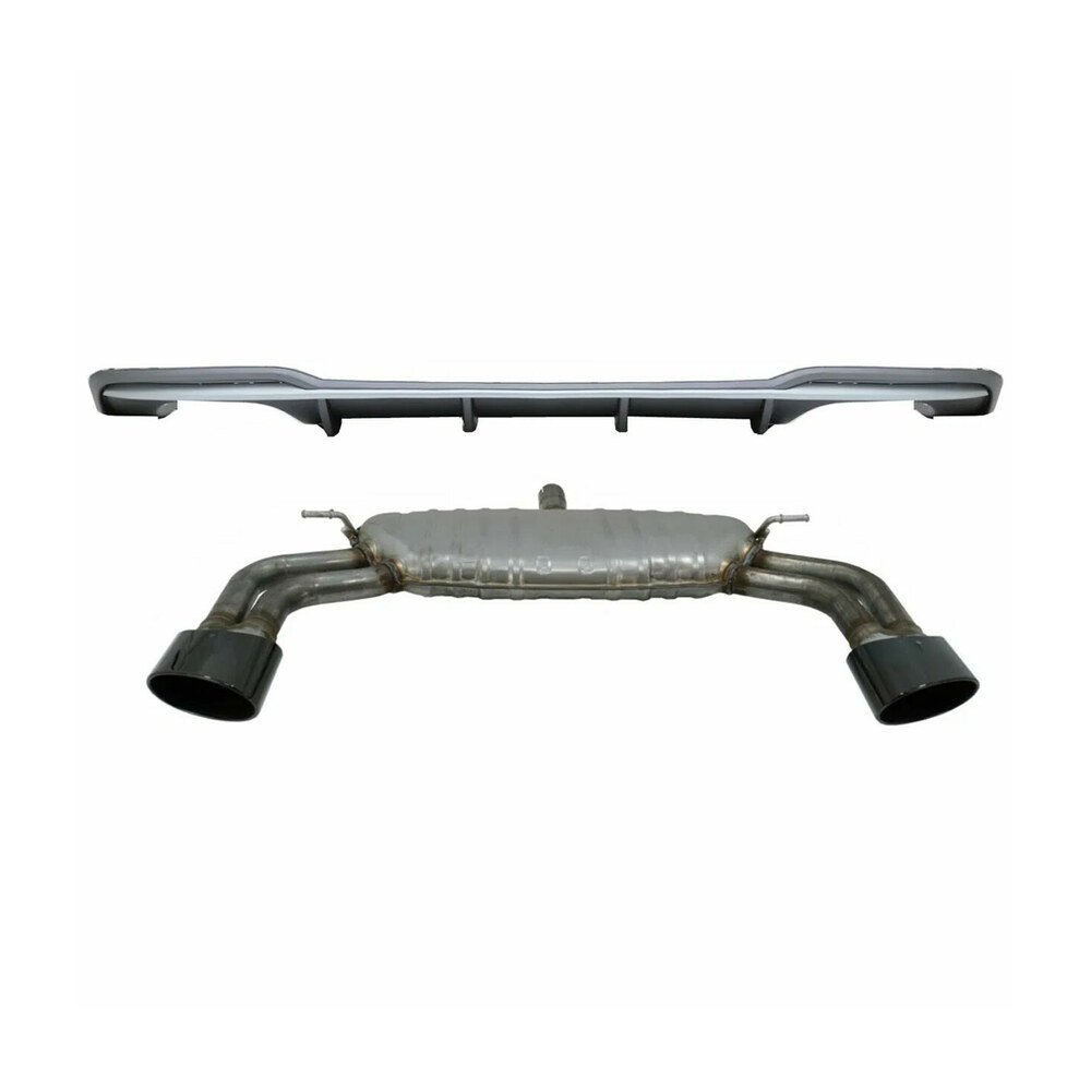 Difuzor Bară Spate cu Ornamente compatibil cu Audi A3 8V RS3 Design Difuzor Bară Spate cu Ornamente compatibil cu Audi A3 8V RS3 Design